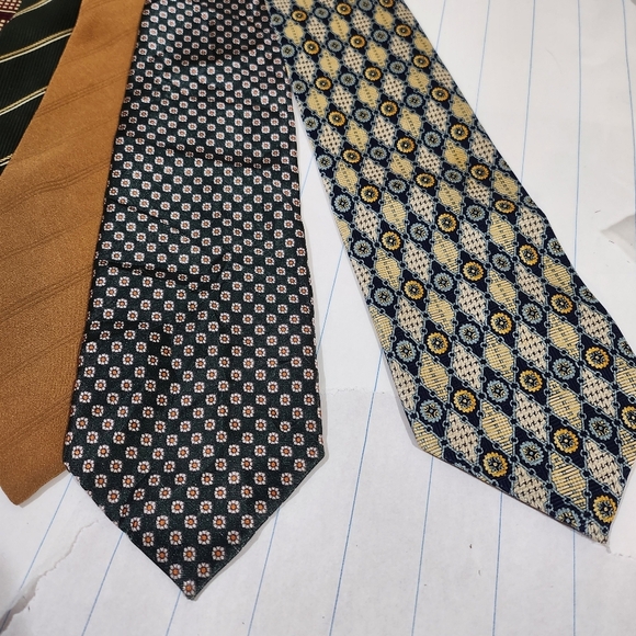Bulk [#01] 12pcs Vintage Neckties 👔 vintage 💯 % Silk - Picture 3 of 12